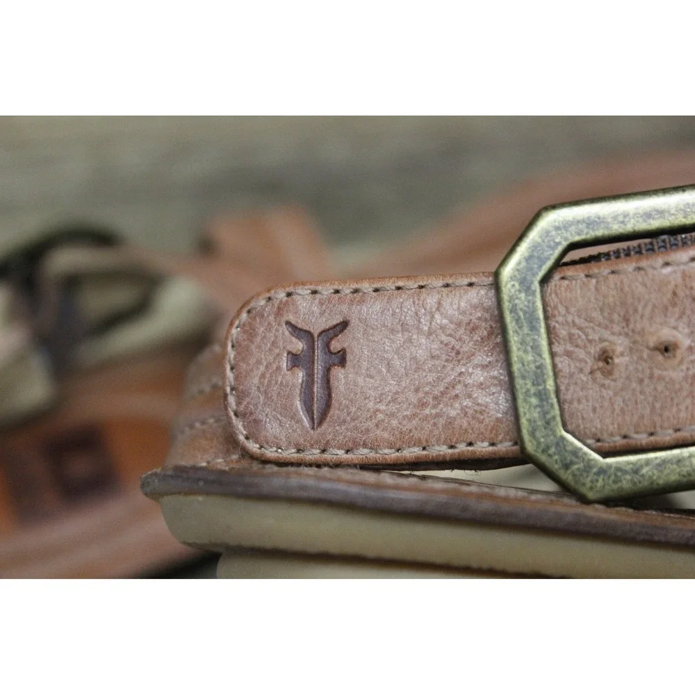 Frye‎ women's Alessia Trapunto leather strappy thong artisanal sandals 9.5M - Picture 16 of 16